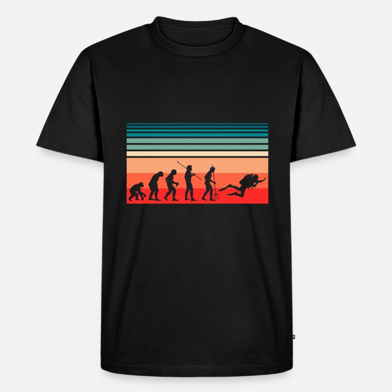 Evolution Plongée - T-shirt Premium bio Homme - noir