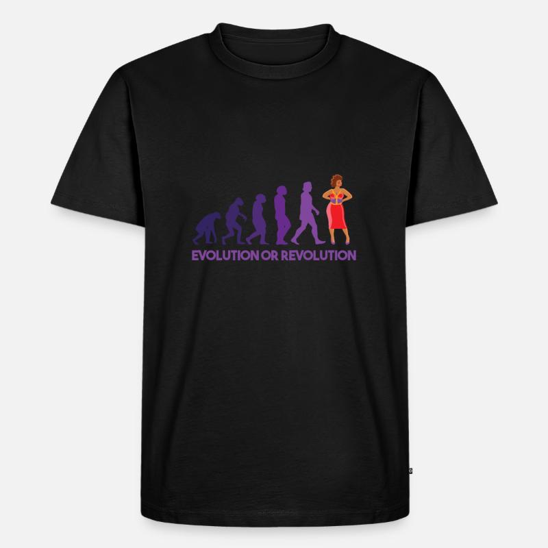 Drag Queen Evolution Oder Revolution - Männer Premium Bio T-Shirt - Schwarz