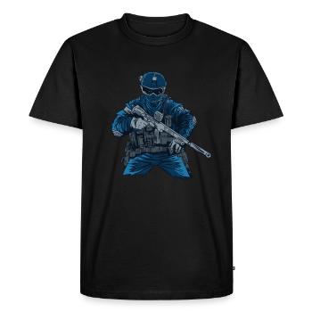 Special Forces Tactical Weapons Armed Forces - Men's Premium Organic T-Shirt - black - Front - Nico (187cm)