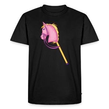 Buntes Steckenpferd Cool Hobby Horse Cadeaux - T-shirt Premium bio Homme - noir - Devant - Nico (187cm)
