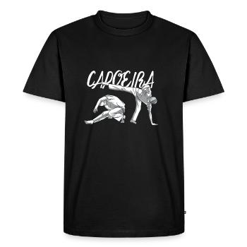 Capoeira, le cadeau de combattant. - T-shirt Premium bio Homme - noir - Devant - Nico (187cm)