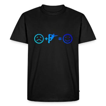 Snowboard Snowboard Snowboard Sports d’hiver - T-shirt Premium bio Homme - noir - Devant - Nico (187cm)
