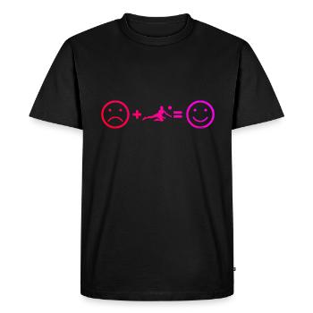 Volley-ball Volley-ball Joueurs de volley-ball - T-shirt Premium bio Homme - noir - Devant - Nico (187cm)