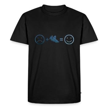 Bobsport Bob Cyclisme Bobsleigh Femmes - T-shirt Premium bio Homme - noir - Devant - Nico (187cm)