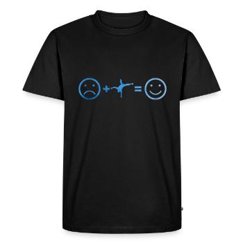 Break dance Hip Hop Breakdance Hiphop Homme - T-shirt Premium bio Homme - noir - Devant - Nico (187cm)