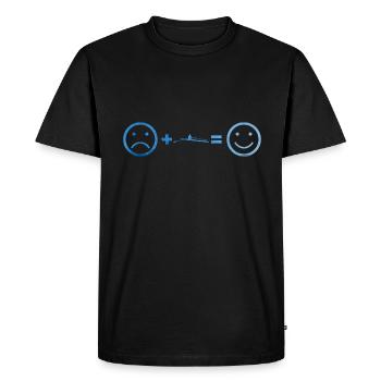 Rameurs Aviron Femmes Aviron Hommes - T-shirt Premium bio Homme - noir - Devant - Nico (187cm)