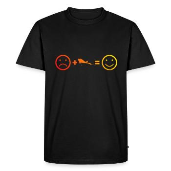 Free Dive Scuba Diver Scuba Diver Men - T-shirt Premium bio Homme - noir - Devant - Nico (187cm)