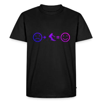 Cascadeur Ski Hommes Ski Femmes Ski - T-shirt Premium bio Homme - noir - Devant - Nico (187cm)
