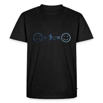 Football Masculin Soccer Soccer Soccer Spi - T-shirt Premium bio Homme - noir - Devant - Nico (187cm)