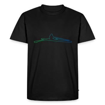 Rameurs Femmes Aviron Hommes Aviron - T-shirt Premium bio Homme - noir - Devant - Nico (187cm)