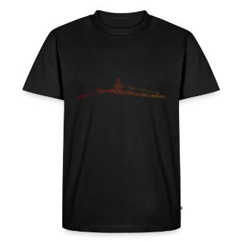Aviron Femmes Aviron Hommes Aviron - T-shirt Premium bio Homme - noir - Devant - Nico (187cm)