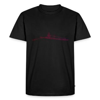 Rameur Aviron Femmes Aviron Hommes - T-shirt Premium bio Homme - noir - Devant - Nico (187cm)