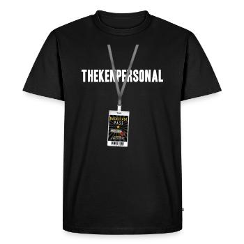 Mallorca 2017 Thekenpersonal Backstage Pass - Männer Premium Bio T-Shirt - Schwarz - Vorne - Nico (187cm)