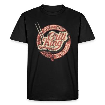 Barbecues Chemise Drôle Cadeau - T-shirt Premium bio Homme - noir - Devant - Nico (187cm)