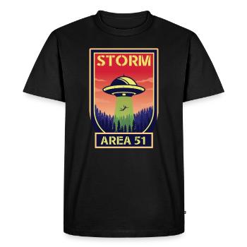 Zone de tempête 51 - T-shirt Premium bio Homme - noir - Devant - Nico (187cm)