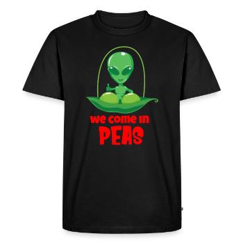 Alien Ufo Alien Aliens Zone 51 - T-shirt Premium bio Homme - noir - Devant - Nico (187cm)