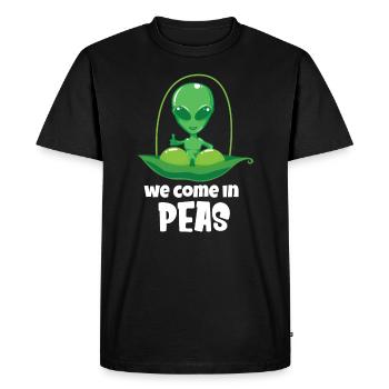 Alien Ufo Alien Aliens Zone 51 - T-shirt Premium bio Homme - noir - Devant - Nico (187cm)