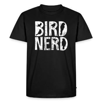 Observation des oiseaux / observation des oiseaux - T-shirt Premium bio Homme - noir - Devant - Nico (187cm)