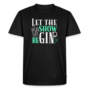 Gin - T-shirt Premium bio Homme - noir - Devant - Nico (187cm)