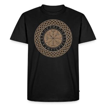 VIKING - T-shirt Premium bio Homme - noir - Devant - Nico (187cm)