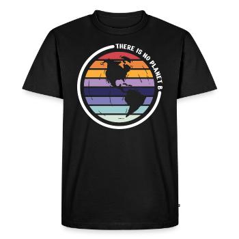 there is no planet b - T-shirt Premium bio Homme - noir - Devant - Nico (187cm)