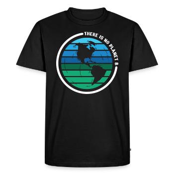 there is no planet b - T-shirt Premium bio Homme - noir - Devant - Nico (187cm)
