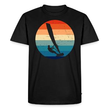 Planche à voile Surf Planche à voile Hommes Planche à voile - T-shirt Premium bio Homme - noir - Devant - Nico (187cm)
