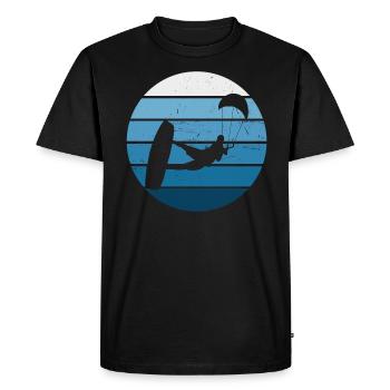 Kitesurf Kitesurf Kitesurf Kitesurfer Hommes - T-shirt Premium bio Homme - noir - Devant - Nico (187cm)