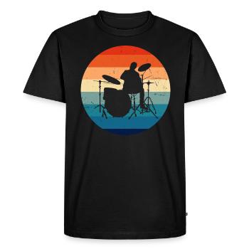 Kit de batterie Ladies Drummer Drummer - T-shirt Premium bio Homme - noir - Devant - Nico (187cm)
