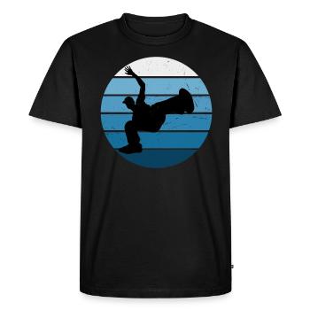 Bboy Hip Hop Men Bgirl Breakdance Break Dance - Men's Premium Organic T-Shirt - black - Front - Nico (187cm)