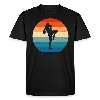 Boxe Thaï Hommes Muay Thai Boxe Thaï Boxeur Thaï - T-shirt Premium bio Homme - noir - Devant - Nico (187cm)