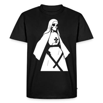 Aventurez-vous hardiment dans l’inconnu avec Horror Nun, - T-shirt Premium bio Homme - noir - Devant - Nico (187cm)