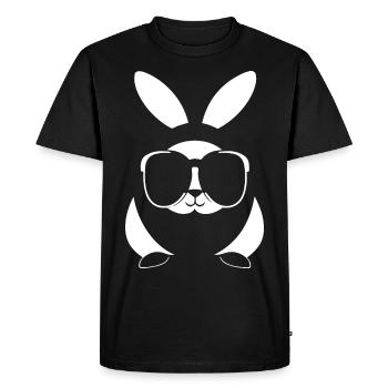 Funny Rabbit Sunglasses Cool Sunglas Rabbit - Men's Premium Organic T-Shirt - black - Front - Nico (187cm)