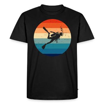 Men's Diving Free Dive Scuba Diving Scuba Diving - Men's Premium Organic T-Shirt - black - Front - Nico (187cm)