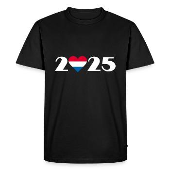 I love Netherlands 2025, holidays in Netherlands 2025 - Men's Premium Organic T-Shirt - black - Front - Nico (187cm)