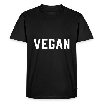 vegan - T-shirt Premium bio Homme - noir - Devant - Nico (187cm)
