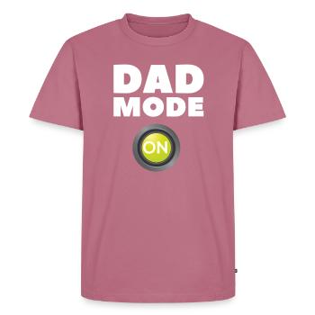Mode papa activé - T-shirt Premium bio Homme - mauve - Devant - Nico (187cm)