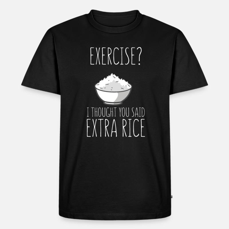 Exercise I Thought - Men's Premium Organic T-Shirt - black