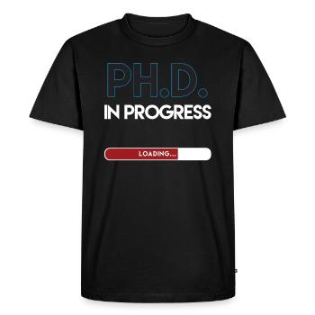 PhD Chargement en cours - T-shirt Premium bio Homme - noir - Devant - Nico (187cm)
