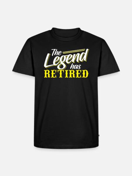 The Legend Has Retired - Men's Premium Organic T-Shirt - black