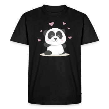 Kawaii Panda - T-shirt Premium bio Homme - noir - Devant - Nico (187cm)