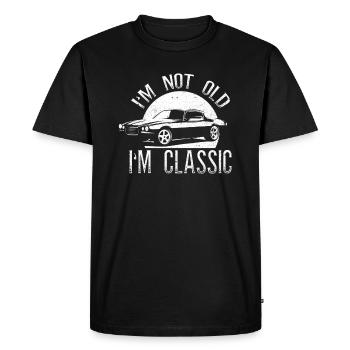Je ne suis pas vieux, je suis une voiture de collection de voitures de collection - T-shirt Premium bio Homme - noir - Devant - Nico (187cm)