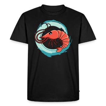 Shrimp - Men's Premium Organic T-Shirt - black - Front - Nico (187cm)