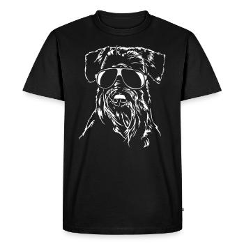 SCHNAUZER cool lunettes de soleil chien chien wilsigns - T-shirt Premium bio Homme - noir - Devant - Nico (187cm)