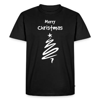 Merry Christmas - T-shirt Premium bio Homme - noir - Devant - Nico (187cm)