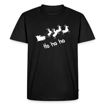 Noël - T-shirt Premium bio Homme - noir - Devant - Nico (187cm)