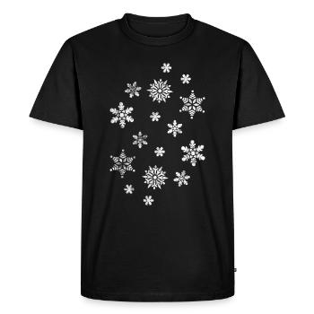 hiver - T-shirt Premium bio Homme - noir - Devant - Nico (187cm)