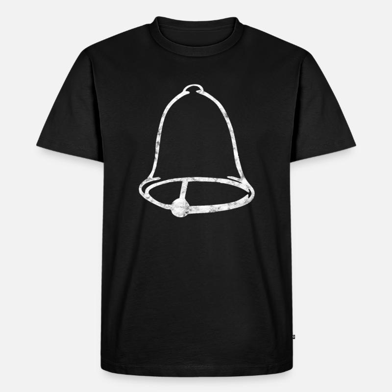 Glocke - Männer Premium Bio T-Shirt - Schwarz