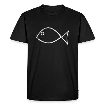 Christianisme - T-shirt Premium bio Homme - noir - Devant - Nico (187cm)