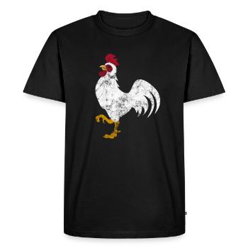 robinet - T-shirt Premium bio Homme - noir - Devant - Nico (187cm)